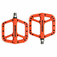 Extra Large MTB Flat Pedal Orange Nylon Composite 208g Stud Pin Grips ORANGE Rockbros Sports & Fitness Kings Warehouse 