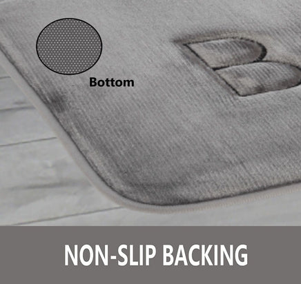 Extra Thick Memory Foam & Super Comfort Bath Rug Mat for Bathroom (60 x 40 cm, Grey) Boxing Day Bash Kings Warehouse 