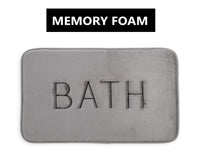 Extra Thick Memory Foam & Super Comfort Bath Rug Mat for Bathroom (60 x 40 cm, Grey) Boxing Day Bash Kings Warehouse 