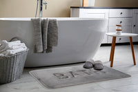 Extra Thick Memory Foam & Super Comfort Bath Rug Mat for Bathroom (60 x 40 cm, Grey) Boxing Day Bash Kings Warehouse 