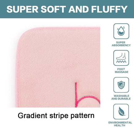 Extra Thick Memory Foam & Super Comfort Bath Rug Mat for Bathroom (60 x 40 cm, Pink) Boxing Day Bash Kings Warehouse 