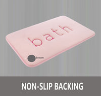 Extra Thick Memory Foam & Super Comfort Bath Rug Mat for Bathroom (60 x 40 cm, Pink) Boxing Day Bash Kings Warehouse 