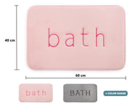 Extra Thick Memory Foam & Super Comfort Bath Rug Mat for Bathroom (60 x 40 cm, Pink) Boxing Day Bash Kings Warehouse 