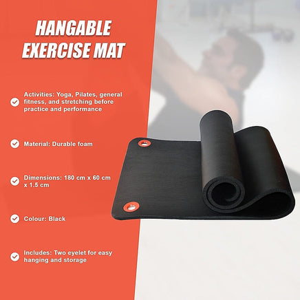 Eyelet Hanging Exercise Mat Sports & Fitness Kings Warehouse 