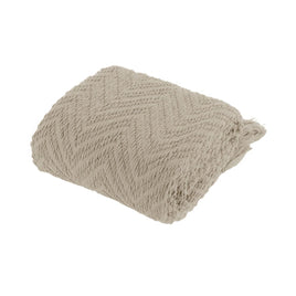 Ezra Taupe Knitted Throw Rug Home & Garden Kings Warehouse 