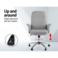 Fabric Office Chair Computer Chairs Grey Furniture Kings Warehouse 