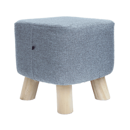 Fabric Ottoman Foot Stool Rest Pouffe Footstool Wood Storage Padded Seat Furniture Kings Warehouse 