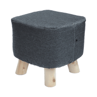 Fabric Ottoman Foot Stool Rest Pouffe Footstool Wood Storage Padded Seat Furniture Kings Warehouse 