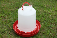 Farm Poultry Bird Chicken Water Drinker 3 L & 3 kg Food Grain Seed Feeder Set Kings Warehouse 