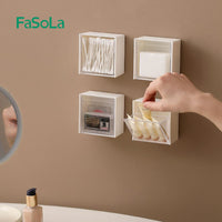 Fasola Wall-Mounted Clamshell Storage Box* White 8.5*4.5*8.5cm Kings Warehouse 