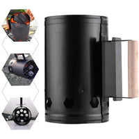 Fast Fire Starter Bucket BBQ Charcoal Chimney Starter Stainless Steel Easy Start Fire Kings Warehouse 