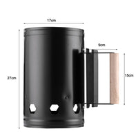 Fast Fire Starter Bucket BBQ Charcoal Chimney Starter Stainless Steel Easy Start Fire Kings Warehouse 