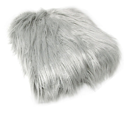 Faux Fur Long Hair Throw Rug Silver Home & Garden Kings Warehouse 