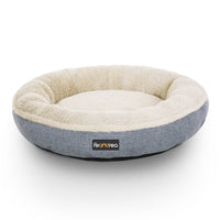 FEANDREA 55cm Dog Sofa Bed Round Shape Fabric Grey Kings Warehouse 