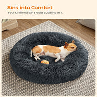 FEANDREA 60cm Dog Bed with Removable Washable Cusion Dark Gray Kings Warehouse 