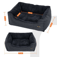 FEANDREA 70cm Dog Sofa Bed with Removable Washable Cover Dark Grey Kings Warehouse 