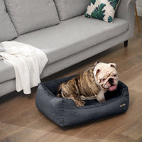 FEANDREA 70cm Dog Sofa Bed with Removable Washable Cover Dark Grey Kings Warehouse 