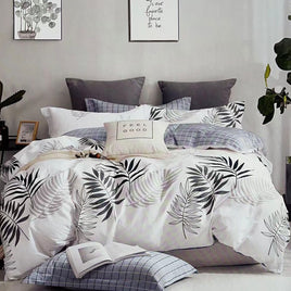 Fernwood 100% Cotton Reversible Quilt Cover Set Queen Home & Garden Kings Warehouse 