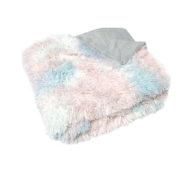 Finley Multi Colour Collection Shaggy Throw Rug 127 x 152cm Pastel Hues Home & Garden Kings Warehouse 