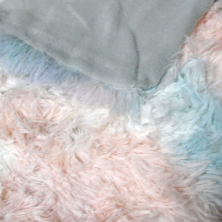 Finley Multi Colour Collection Shaggy Throw Rug 127 x 152cm Pastel Hues Home & Garden Kings Warehouse 
