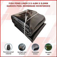 Fish Pond Liner 3 x 4.6m x 0.5mm Garden Pool Membrane Reinforced Home & Garden Kings Warehouse 