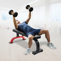 Fitness Flat Bench Weight Press Gym Home Strength Training Exercise Sports & Fitness Kings Warehouse 