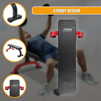 Fitness Flat Bench Weight Press Gym Home Strength Training Exercise Sports & Fitness Kings Warehouse 