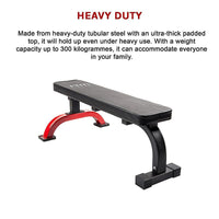 Fitness Flat Bench Weight Press Gym Home Strength Training Exercise Sports & Fitness Kings Warehouse 