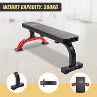 Fitness Flat Bench Weight Press Gym Home Strength Training Exercise Sports & Fitness Kings Warehouse 