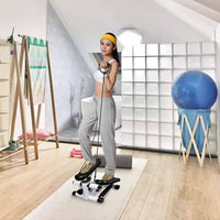 Fitness Stair Stepper Twist Household Hydraulic Stepper Resistance Bands Home Gym Kings Warehouse 