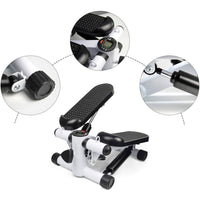Fitness Stair Stepper Twist Household Hydraulic Stepper Resistance Bands Home Gym Kings Warehouse 
