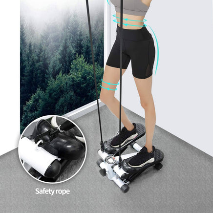 Fitness Stair Stepper Twist Household Hydraulic Stepper Resistance Bands Home Gym Kings Warehouse 