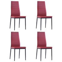 Five Piece Dining Set Wine Red Kings Warehouse 