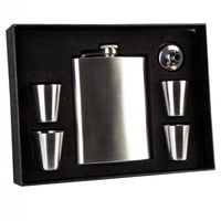 Flask Set with Four Shot Glasses Kings Warehouse 