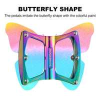 Flat Pedal Butterfly BMX MTB Ultralight 156g Multi Colour Tri Bearing Stud Pin Grips Rockbros Kings Warehouse 