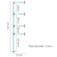 Floating DIY Pipe Shelf Metal Brackets Set of 2 Home & Garden Kings Warehouse 