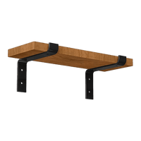 Floating Wall Shelf Brackets Heavy Duty Rustic Industrial 4-Pack Furniture Kings Warehouse 