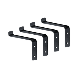 Floating Wall Shelf Brackets Heavy Duty Rustic Industrial 4-Pack Furniture Kings Warehouse