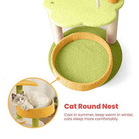 Floofi 101cm Galaxy Plush Cat Condo Cat Tree Yellow Green FI-CT-147-MM Kings Warehouse 