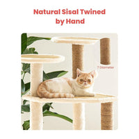Floofi 120cm 5 Layer Cat Condo Cat Tree Beige FI-CT-151-MM Kings Warehouse 