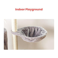 Floofi 138cm 5 Layer Plush Cat Condo Cat Tree Light Grey FI-CT-160-MM Kings Warehouse 
