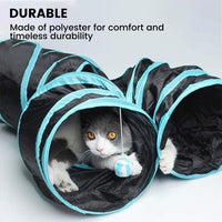 Floofi 4 Holes Cat Tunnel (Blue) Kings Warehouse 