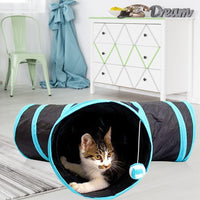 Floofi 4 Holes Cat Tunnel (Blue) Kings Warehouse 