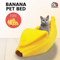 Floofi Banana Pet Bed (XL Yellow) dog supplies Kings Warehouse 