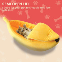 Floofi Banana Pet Bed (XL Yellow) dog supplies Kings Warehouse 