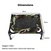 Floofi Elevated Camping Pet Bed (M Army) Kings Warehouse 