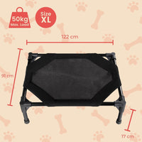 Floofi Elevated Pet Bed (XL Black) FI-PB-266-QQQ Kings Warehouse 