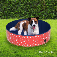 Floofi Pet Pool 120cm*30cm XL Red Circle FI-SB-109-HR Kings Warehouse 