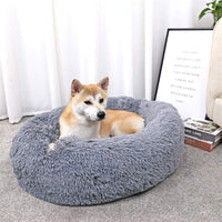 FLOOFI XL 100CM Round Pet Bed (Brown) Kings Warehouse 