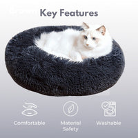 FLOOFI XL 100CM Round Pet Bed (Light Grey) Kings Warehouse 